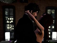 French milf's train romance blooms