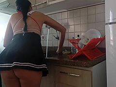 Latina Beauty in Sultry Scene