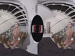Brunette's self-pleasure in POV style