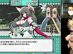 Unstoppable duo punishing tanuki-chan in wild game