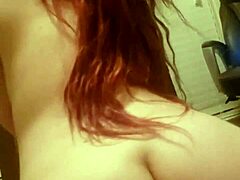 Redhead MILF rides to ecstasy