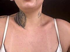 Cheeky Bodybuilder Flashes Big Tits At Gym