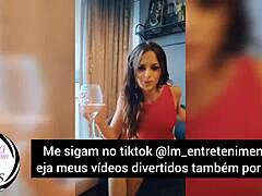 Milf shows off tatu in public