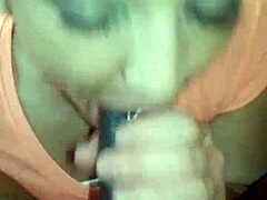Tongue ring in steamy action