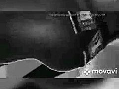 Black teen rubs her bum