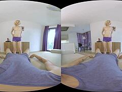Blonde Rider Teases In POV Action