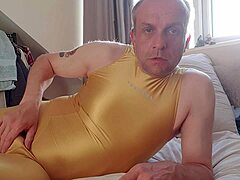 soloboy in spandex owns webcam show