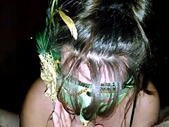 Masked MILF Relishes Thick Shaft