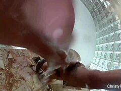 Christy Mack's hot shower scene