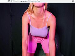 pretty girl gets daring in lingerie