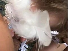 wild for daring maid outdoors