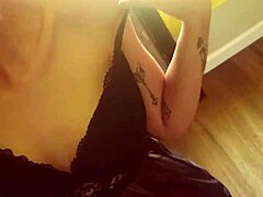 Flirting in sheer underclothes tease