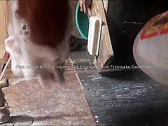 maid teases in laundry ritual