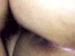 I fill her ass cheeks with creamy cum