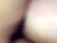 I fill her ass cheeks with creamy cum