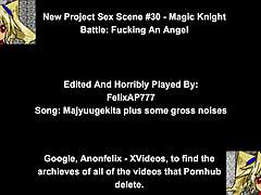 Angel and Magic Knight clash