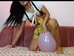 Petite Latina reveals tempting curves