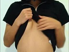 Hot Latina goes wild alone