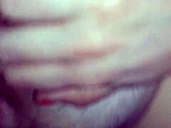 Wet pussy action with white amateur