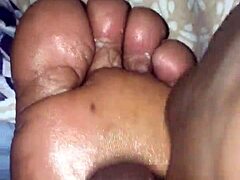 Girlfriend's Intense Footjob Thrill