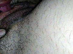 Hairy pussy sucked and combed in kinky session