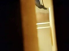 spying on her rubbing hairy pussy