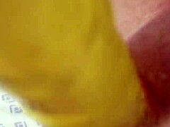 feeling so horny with this sexy toy teasing my wet pussy
