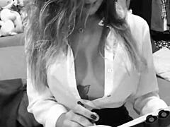 Specific Secretary Awaits Orders For Naughty Blowjob