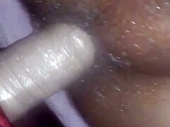 Strap-on slams husband’s ass in fierce anal pounding