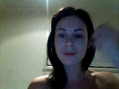 Big tits webcam tease with cola twist