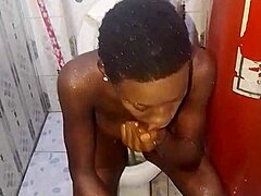 Teen Girl Glows in Natural Shower