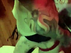 bound girlfriend's intimate oral moment