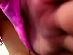 Excited Girl with Big Boobs Masturbates in Private