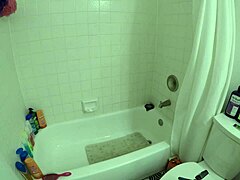 Angel enjoys sexy shower with lover 😘