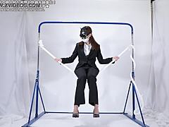 my woman jerking over a rope