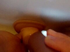 Enjoying solo play in shower