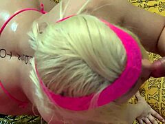 Latina Shines in Oiled-Up Action