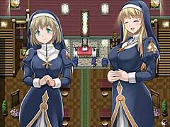 Saint Emiliana hentai blonde blows in game