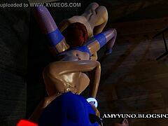 3d threesome gets royally wild