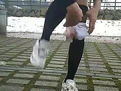 Crossdressing Siren Gets Soaked