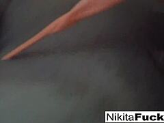 nikita’s fishnet solo tease