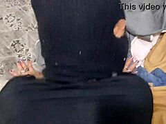 Blonde in doggystyle and blowjob action