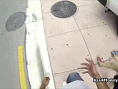 Broke Teen Sucks Cock After Payphone Struggle