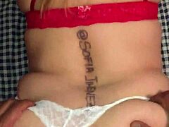Opening My Wife’s Juicy Cheeks in Lingerie for Hire