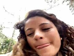 Alana's small chest gets focus