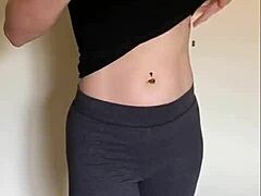 Curvy beauty's enticing display