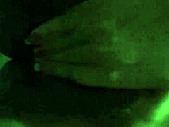 Retro babe fingers pussy hard