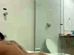 bia morena masturbates with bathtub jet