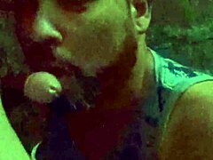 fiery gay action in woods