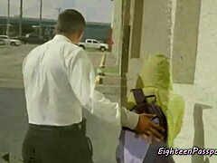 Petite Teen Blows Guard In Sneaky Encounter